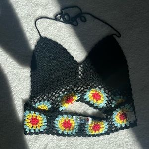 Handmade tie boho top